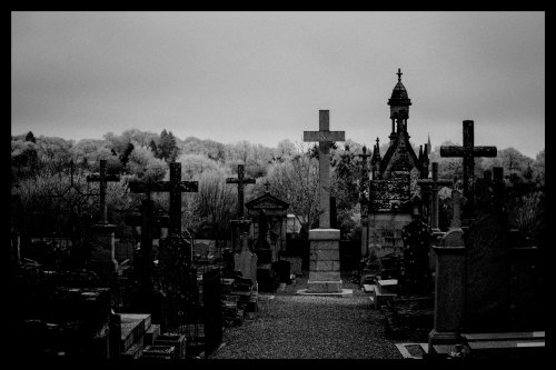 Cimetière en hiver